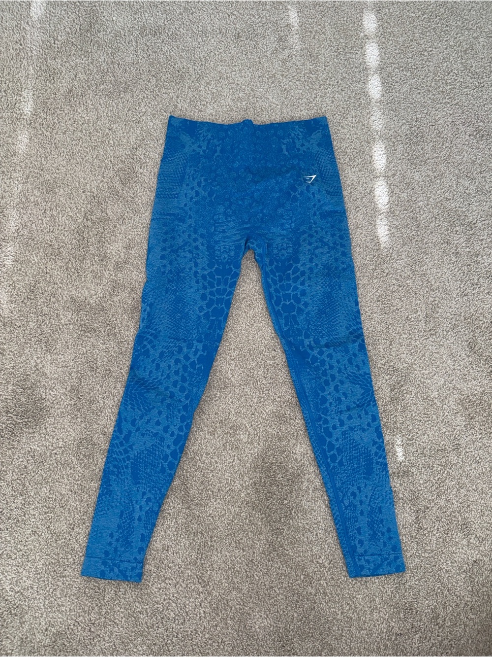Gymshark Royal Blue High-Waist Textured Leggings
